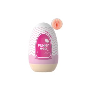 Gaine Masturbatrice Réutilisable FUNNY EGG – Design Réaliste Vagin lèvres épaisses